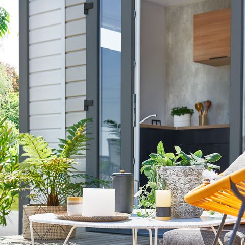 Mobilheim 4 personen - Mobilheim Loireblick 33m² Premium / 2 Zimmer + TV + LV + Klima + Überdachte Terrasse 4 Pers.