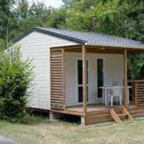 Chalet 2 Personen - Chalet Confort 16m² - 1 Zimmer + überdachte Terrasse + TV + Klimaanlage