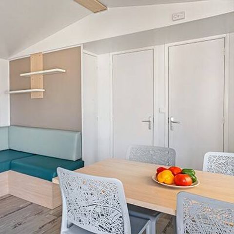 Stacaravan 6 personen - Comfort | 2 Slaapkamers | 4/6 Pers. | Single terras