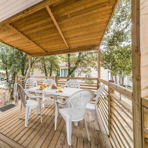 Mobilhome 6 personas - Mobil-home | Confort | 3 Dormitorios | 6 Pers. | Terraza individual | Aire acondicionado.