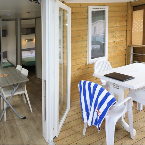 Stacaravan 4 personen - Loggia Confort 27m² - Airco TV