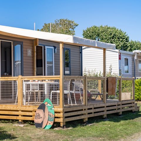 Stacaravan 6 personen - Cottage Privilège TV LV - 3 slaapkamers - 6 slaapplaatsen