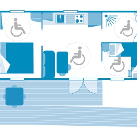 BUNGALOW 6 personnes - Cottage 4p 2ch *** PMR