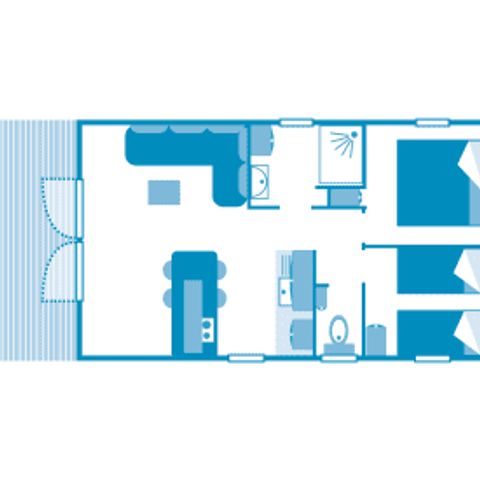 Casa mobile 6 persone - Cottage 4p 2bed ****