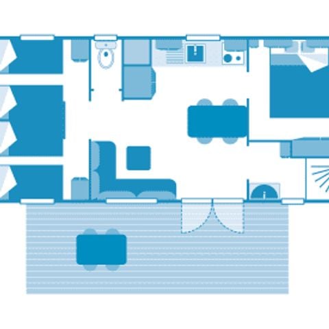 BUNGALOW 6 personnes - Cottage 6p 3ch ****