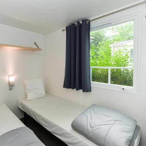 Stacaravan 4 personen - Stacaravan Lancelot Standard 25m² (2 kamers) + halfoverdekt terras 4 pers