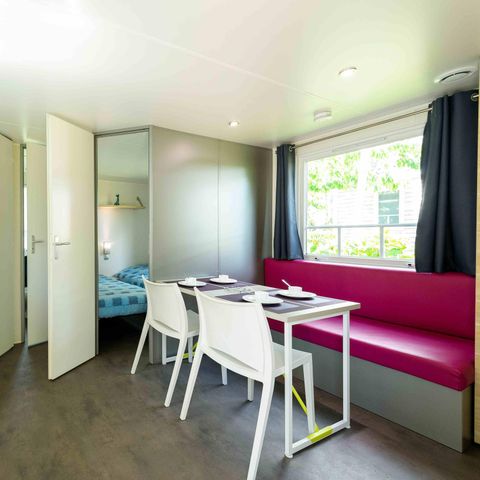 Mobilheim 4 Personen - Mobilheim Lancelot Standard 25m² (2 Zimmer) + halbüberdachte Terrasse 4 Pers.