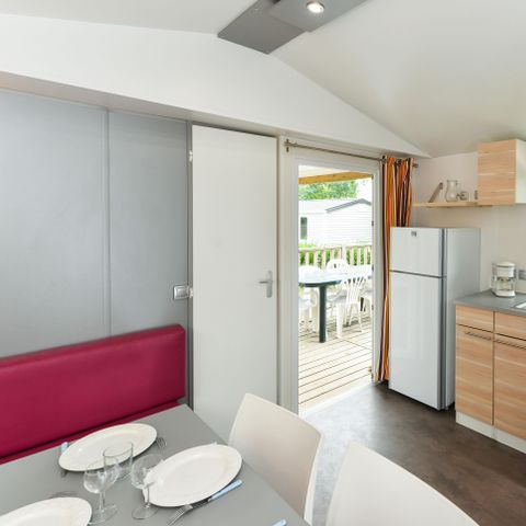 Stacaravan 4 personen - Stacaravan Arthur Confort 29m² (3 kamers) + halfoverdekt terras 4/6 pers