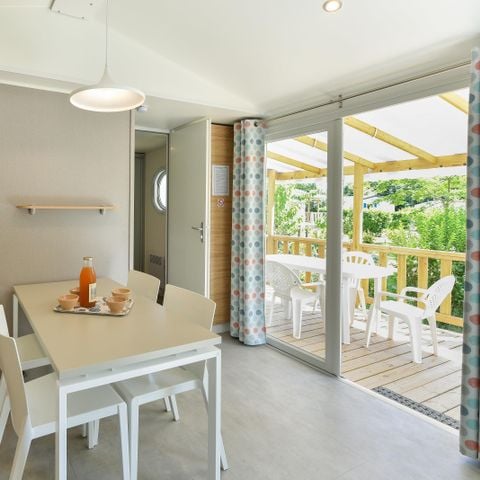 BUNGALOW 4 personnes - Mobil-home Perceval Standard 29m² (2 chambres) + terrasse couverte + TV