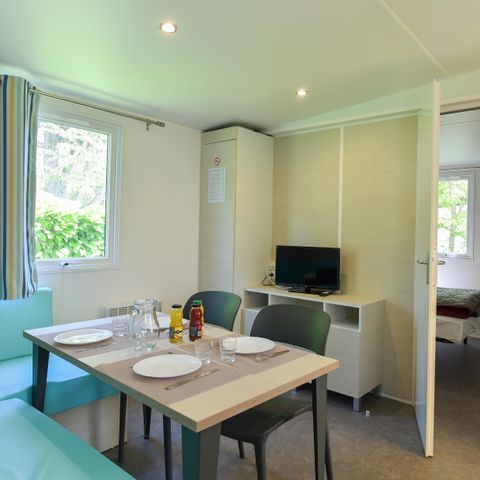 Mobilheim 4 Personen - Mobilheim Caélia Standard 27m² (2 Zimmer) + überdachte Terrasse / Fußgängerzone 4 Pers.