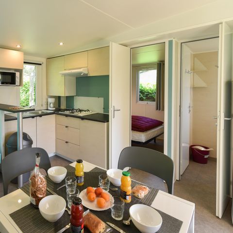 Mobilheim 6 personen - Mobilheim Caélia Confort 31m² (3 Zimmer) + überdachte Terrasse / Fußgängerzone 4/6 Pers.