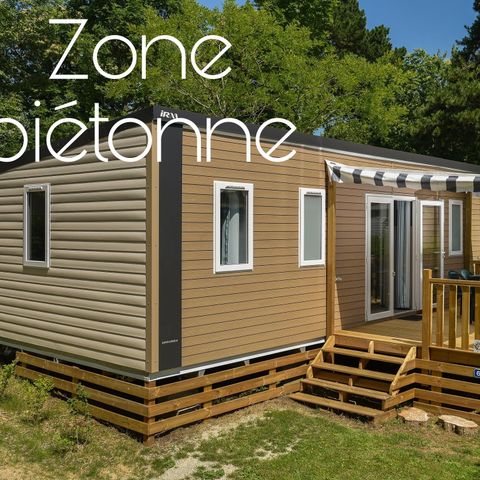 Mobilheim 6 Personen - Mobilheim Caélia Confort 31m² (3 Zimmer) + überdachte Terrasse / Fußgängerzone 4/6 Pers.
