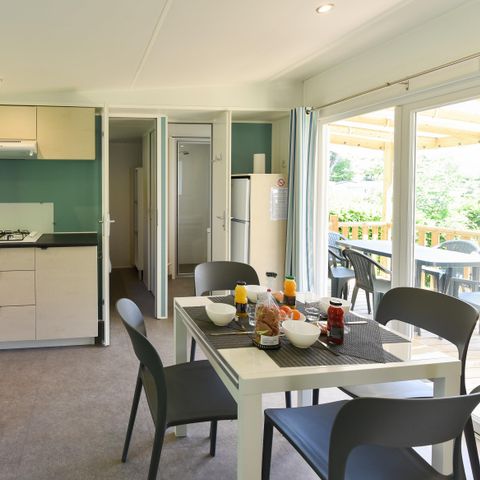 MOBILHOME 6 personas - Mobil-home Caélia Confort 31m² (3 habitaciones) + terraza cubierta / Zona peatonal 4/6 pers