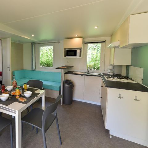 Mobilheim 6 Personen - Mobilheim Caélia Confort 31m² (3 Zimmer) + überdachte Terrasse / Fußgängerzone 4/6 Pers.