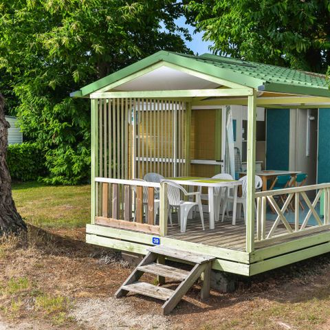 Chalet 5 personen - Chalet Standaard 25m² (2 kamers ) + overdekt terras 5 pers