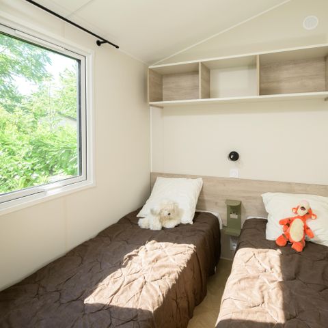 Mobilheim 4 personen - Mobilheim Yvain Confort 27m² (2 Zimmer) + überdachte Terrasse + TV / Fußgängerzone 4 Pers.