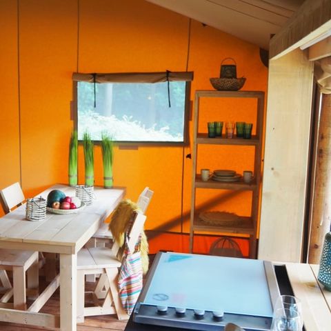 Canvas and wooden tent 5 persons - Loubine safari tent