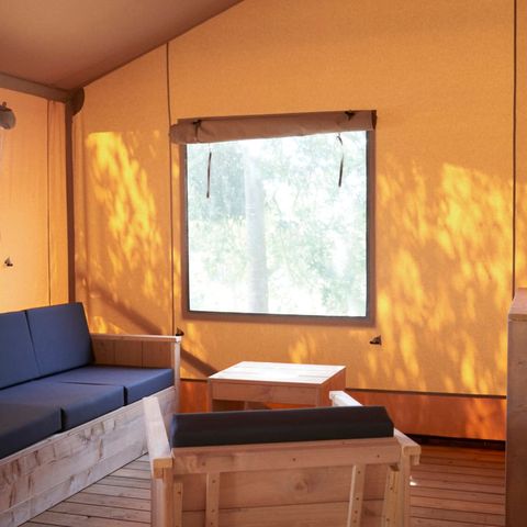 Canvas and wooden tent 6 persons - Halibut safari tent