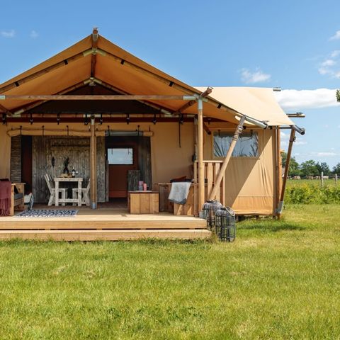 Canvas and wooden tent 6 persons - Halibut safari tent