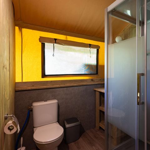 Tente en toile et en bois 6 personnes - Tente safari Mouette