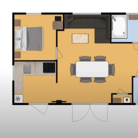 Stacaravan 6 personen - Baleine