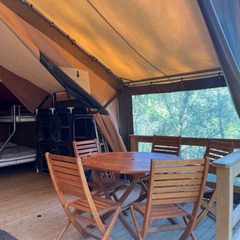 TENDA IN TELA E LEGNO 5 persone - Victoria Lodge (senza servizi igienici, acqua o riscaldamento)