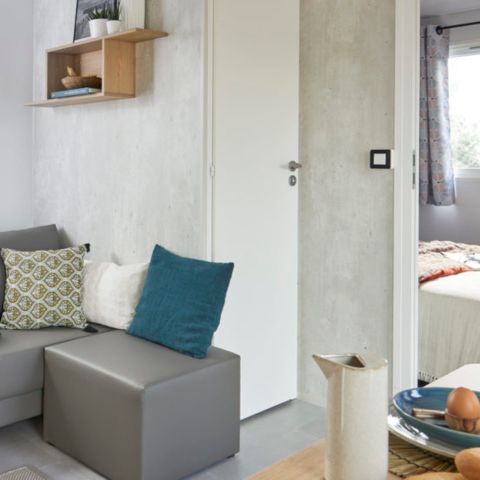 Mobilheim 4 Personen - Grand Large PREMIUM 2 CH CLIMATISIERT + TV