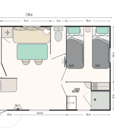Mobile home 5 persons - Super Mercure Riviera