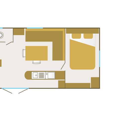 Stacaravan 5 personen - Paradise Home