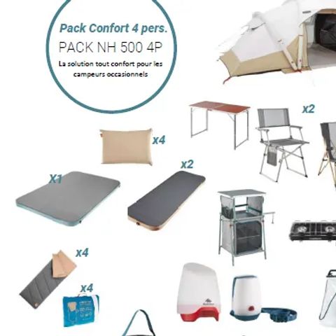 TENDA DA CAMPEGGIO 4 persone - IL "PRONTO AL CAMPO" 2/4 p