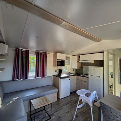 Mobile home 4 persons - PIKI LODGE- 2 bedrooms 1 games room Clim TV LV