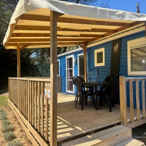 Stacaravan 4 personen - PIKI LODGE- 2 slaapkamers 1 speelkamer Clim TV LV