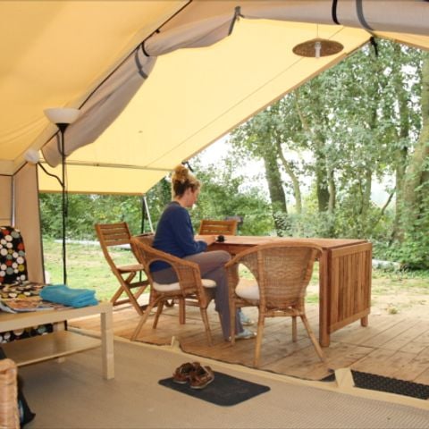 Tente en toile et en bois 5 personnes - Safaritent sans sanitaires