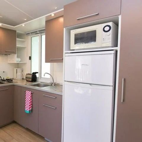 Mobilheim 6 Personen - Mobilheim | Classic | 3 Zi. | 4/6 Pers. | Erhöhte Terrasse | Klim.