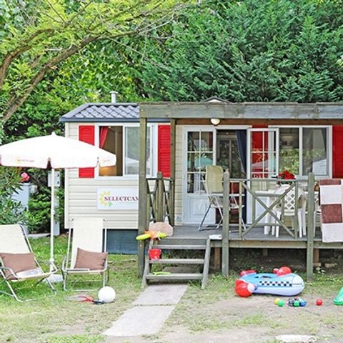 Stacaravan 6 personen - Mobile-home | Comfort | 2 Slaapkamers | 4/6 Pers. | Verhoogd terras | Airconditioning.