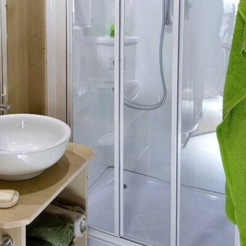 Tente en toile et en bois 5 personnes - Tente Safari | 2 Ch. | 4/5 Pers. | Clim.