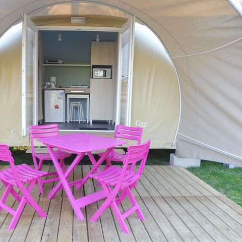 Bungalow de lona 4 personas - COCO DULCE (SIN INSTALACIONES SANITARIAS)