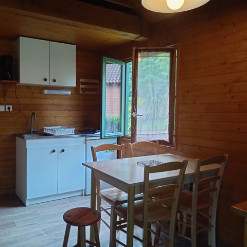 Chalet 4 personen - Chalet 1 slaapkamer + mezzanine 4 pers