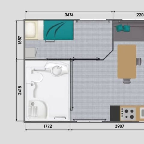 BUNGALOW 4 personnes - Premium PMR