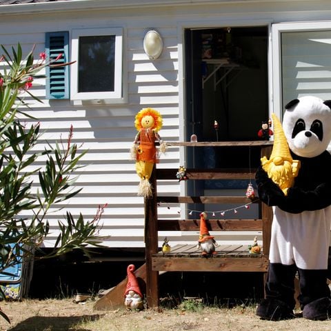 Mobilheim 4 Personen - MH2 20 m² keine Terrasse (Betten: 1 gd + 2 pts nebeneinander)