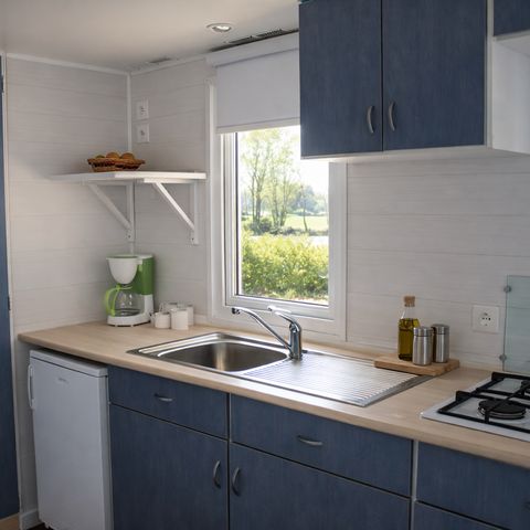 Mobile home 4 persons - MH2 20 m² no terrace (beds: 1 gd + 2 pts side by side)