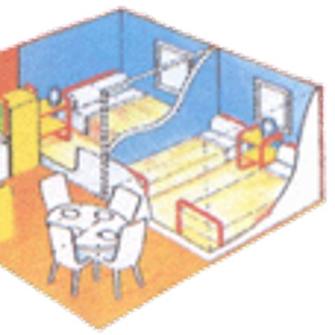 Chalet 4 personen - TOILET zonder sanitair