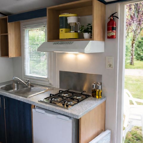 BUNGALOW 4 personnes - MH2 20 m² pas de terrasse - (lits: 1gd + 2 pts superposés)