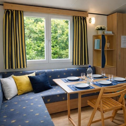 Stacaravan 4 personen - MH2 20 m² geen terras - (bedden: 1gd + 2 stapelbedden)