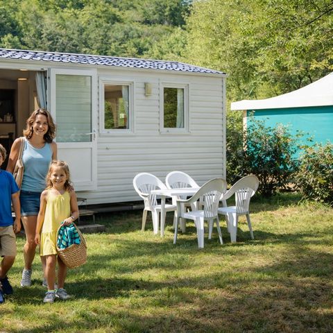 Mobilhome 4 personnes - MH2 20 m² pas de terrasse - (lits: 1gd + 2 pts superposés)
