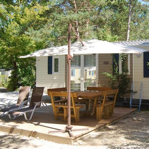 Casa mobile 6 persone - Casa mobile Standard Relax 33m² - 3 camere da letto + terrazza con ombrellone - 6 pers.