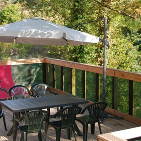 Stacaravan 4 personen - Stacaravan Standard Cocoon 28m² - 2 kamers + Terras met parasol - 4 pers