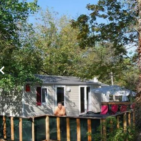 BUNGALOW 4 personnes - Mobil-home Premium Riviera 28m² proximité rivière- 2 chambres + Terrasse avec parasol - 4 pers