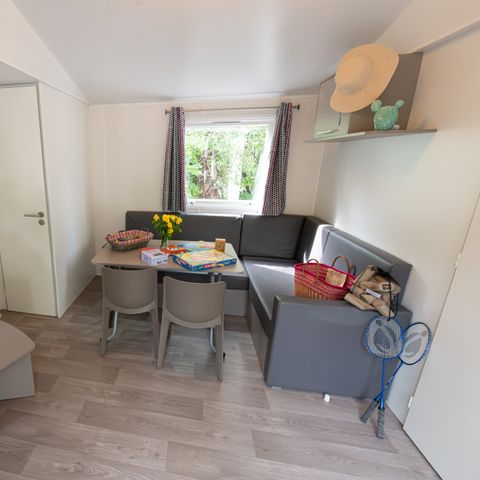 MOBILHOME 4 personnes - Confort Cocoon 28m² - 2 chambres + Terrasse couverte