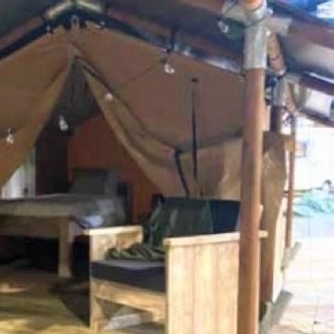 Tente en toile et en bois 2 personnes - Lodge Insolite Bivouac (sans sanitaires, sans cuisine) (1ch- 1/2pers) 1/2 pers
